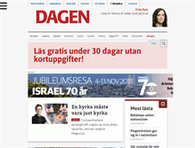 Tablet Screenshot of dagen.se