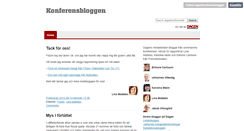 Desktop Screenshot of konferensbloggen.dagen.se