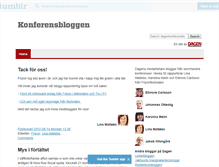 Tablet Screenshot of konferensbloggen.dagen.se