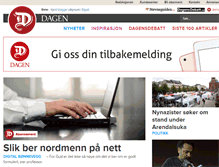 Tablet Screenshot of dagen.no